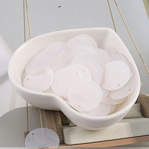 LIUXIN 12mm Matt Pailletten Transparent DIY Paillettes PVC Runde Matt Polnisch Pailletten Nähen Hochzeit Handwerk,Kinder Kleidungsstück Nähen Zubehör
