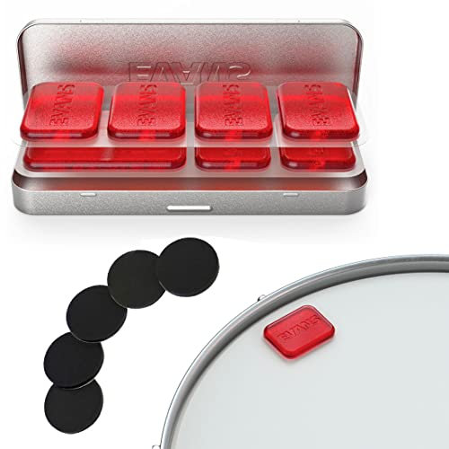 Evans EQ Pods Gel Dämpfer-Pads für Felle Becken + keepdrum Damper-Pads