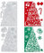 ORIGACH 2 Stücke Weihnachtsbaum Metall Stanzformen Prägen Stanzschablone Vorlage für Weihnachten DIY Kartenherstellung Fotoalbum Scrapbooking Stempel Kunst Handwerk Dekorativ