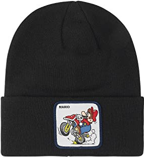 Capslab Mütze für Damen und Herren, Mario Kart, Wintermütze, weich und warm, Schwarz , Einheitsgröße