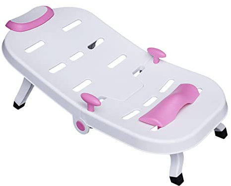 kangten Kleinkind Shampoo Stuhl Bademädchen, Kinder Haar Waschen Bad Sitz, Kinder Kopf Haarspüler Salon Stuhl Baby Badewanne mit Gestell Babybadewannen