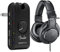 Fender Mustang Micro Amplifier & Audio-Technica M20x Professional Studio Headphones for studio recording, creators, podasts and everyday listening