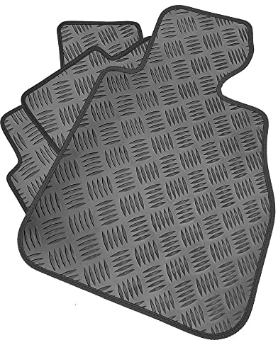 Gummi-Automatten-Set, kompatibel/Ersatz für Citroen C2 (Baujahr 2003-2010) maßgeschneiderte Matten, strapazierfähig, wasserdicht, rutschfest