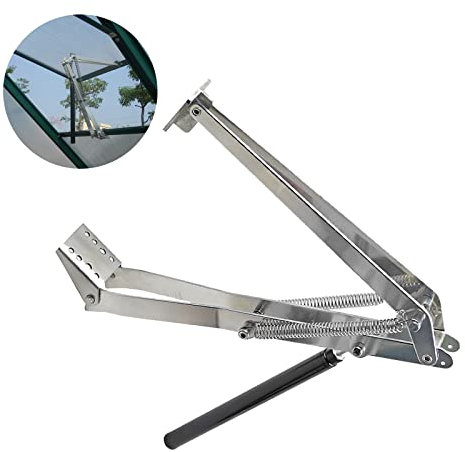 Ouvre-fenêtre Automatique, Ouvre-fenêtre Vent Autovent Serres Automatiques Sensibles à la Chaleur Solaire Accessoires de Serre de Toit pour Serres et Abris de Jardin (1X double ressort)