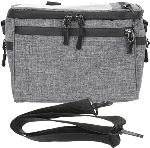 Gatuida Lenkertasche Kopftasche E Bike Zubehör Vordere Aufbewahrungstasche Handyzubehör Tragbare Lenkertasche Rennrad Lenkertasche Fahrradtasche Für Exercise Bike Segeltuch Korb Rückseite