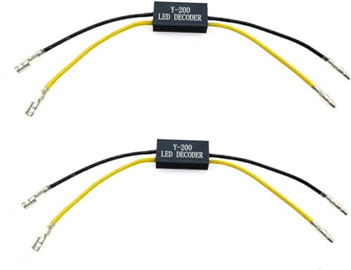 JZK Lot de 2 adaptateurs Y-200 12 V pour clignotants LED pour moto, scooter, quad hors route