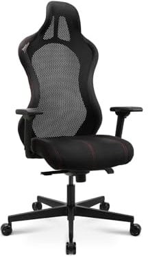 Topstar Bürostuhl Gamingstuhl Sitness RS Sport Plus Mikrofaser inkl. Armlehnen mit Lordosenkissen schwarz