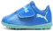PUMA Boy's Unisex Kids Future 7 Play TT V INF Soccer Shoe, HYPERLINK Blue-Mint White, 4 UK Child