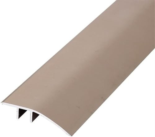 DECAKE Übergangsleiste für Laminatböden, Übergangsleiste für Bodenbeläge, Übergangsschwelle aus Metall mit glattem Anstieg für Böden, Teppiche und Türen (Farbe: Acura-Rot, Größe: 95 cm) (