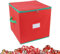 Besreey Aufbewahrung von Weihnachtskugeln, Aufbewahrungsbox für Weihnachtsdekoration, Behälter für Weihnachtsschmuck und Kugeln mit Trennwänden, Platzsparende Tasche für Weihnachtsbaumschmuck,