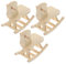 WOONEKY 3 Sets DIY Spielzeug Aus Holz Pferd 3D Puzzles Für Kinder Puzzles Zum Zusammenbauen Von Spielzeug Für Kinder Aus Holz Zum Zusammenbauen Von Spielzeug Montagemodell