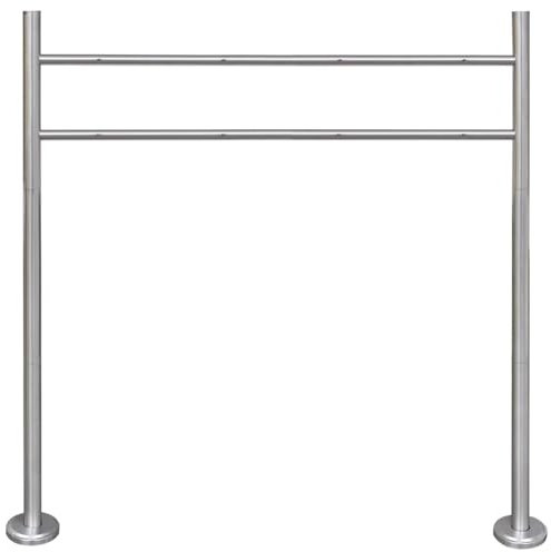 qohoio Stainless Steel Stand for Double Mailbox,Parcel Delivery Box Lockable Letter Weatherproof Post Box Stylish Letterbox for Keep Your Mail Safe