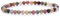 Echtes Gemischter Turmalin Edelstein Armband mit 4mm Perlen - verschiedene Längen - Heilstein Schutzstein Talisman Glücksbringer Geschenk (Gem. Turm., 14CM)