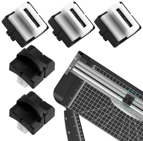 5 Stück Ersatzklinge mit automatischem Sicherheitsschutz für A4-Papierschneider, Papierschneider Ersatzklingen, Ersatzklingen für Papierschneider,Effizientes und Sicheres Schneiden