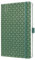 SIGEL J6135 Wochenkalender 2026 A5 grün, Hardcover, Gummiband, Stiftschlaufe, Einstecktasche, 174 Seiten, Buchkalender, Terminplaner Kalenderbuch Jolie