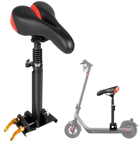LKHDONG Elektro Scooter Sitz, Sitz Sattel Für Elektroroller, 45-65cm Höhenverstellbar, Zubehör Für E-Scooter, Stoßfester Rollersattel für Xiaomi M365/Pro's Elektro-Roller