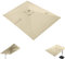 QSPNVFB Rectangulaire Auvent De Rechange pour Parasol Déporté 3X4 M 8 Baleines Toile De Rechange pour pour Parasol De Terrasse Extérieur Protection UV(Taupe,3x4m(10' x 13') Double Top)