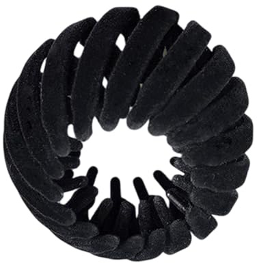 Clip moldeador de moño, soporte estilo, recogedor de pelo ajustable, diseño de cierre elástico, herramienta de volumen de cabello, agarre de peinado, fijador rápido de cola de caballo para niñas