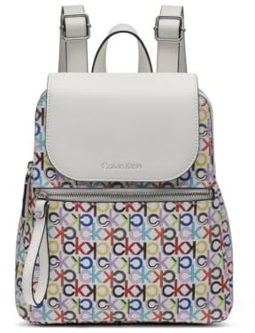 Calvin Klein Damen Elaine Signature Key Item Flap Backpack Calvin Klein Reyna Signature Key Item Flap Rucksack (1er Pack)