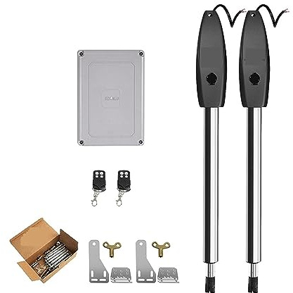 Motor Puerta Corredera, Abridor de puerta abatible eléctrico automático de dos brazos de 400KG, actuador de Motor, abridor de puerta abatible for Control de acceso(KIT NO15)