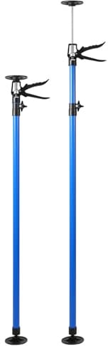 Jaxguom Deckenstütze Montagestütze 2er Set, 115-290 cm, 50 kg Tragkraft | Höhenverstellbare Teleskopstütze, 10 cm rutschfeste Pads, Einhandstütze für Trockenbau Türrahmen