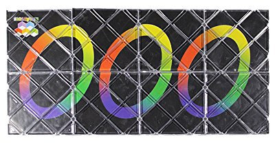 Oostifun FunnyGoo MoZhi LingAo 8-Platten 3-Ringe Schwarz Magie Falten Puzzle Würfel Twisty