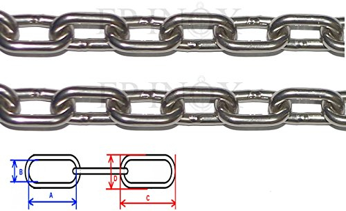Chaine Diamètre 4mm INOX 316 - A4 Vendu AU Metre