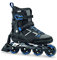Rollerblade Herren MACROBLADE 80 ABT Inline Fitness Skate, schwarz/Blau, 47.5