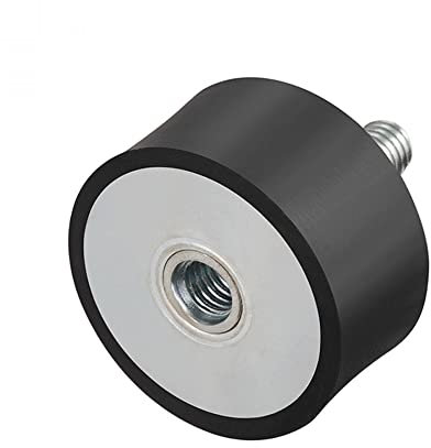 sourcing map M8 Stecker Buchse Gummihalterungen Schwingungsisolatoren Stoßdämpfer 40 mm x 20mm Schwarz