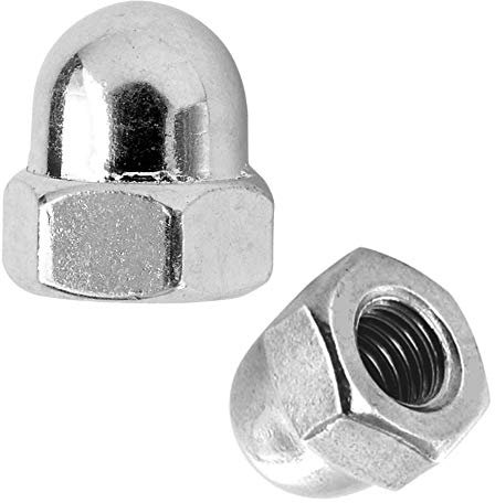 cyclingcolors 2X HUTMUTTER M4 M5 M6 M8 M9x1 M10 M10x1 5/16 3/8 Fahrrad Moped Stahl MUTTERN (3/8)