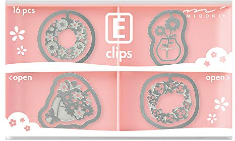 Midori Clips Clips geätzte Clips blumen