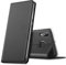 Verco Handyhülle für Galaxy A40, Premium Handy Flip Cover für Samsung Galaxy A40 Hülle [integr. Magnet] Book Case PU Leder Tasche, Schwarz