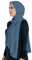 Lina & Lily Maxi Hijab Jersey Premium, Kopftuch Schal Turban für Muslimische Frauen (Indigoblau)