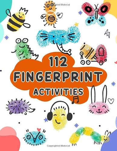 112 Fingerprint Activities: Step by step to create drawings using just your fingers and a few simple drawing