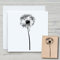 NEWSTAMPS Stempel Pusteblume 02 Motivstempel groß aus Holz & Gummi zum Karten basteln, Holzstempel, Blumen, Pflanzen, Floral, Wiese, Gräser, Scrapbook, Textilstempel, Deko, Kinder