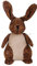 Cale-porte Aspect Cuir - Lapin - L 12,5 Cm X L 11 Cm X H 25,4 Cm