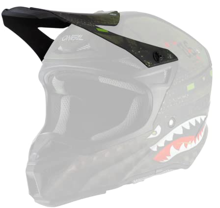 O'NEAL | Ersatzschirm Motocross-Helm | Motocross MX | Ersatzschirm für den 5SRS Helmet Warhawk V.22 | Visor 5SRS Polyacrylite Helmet Warhawk V.22 | Erwachsene | Schwarz Grün