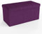 INTIRILIFE Faltbare Sitzbank 76x38x38 cm in Nebel LILA - Sitzwürfel mit Deckel und Stauraum aus Stoff mit Mulden - Sitzcube Fußablage klappbare Aufbewahrungsbox Truhe Sitzhocker