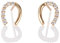Namana Petites Boucles d'Oreilles Or en Fer a Cheval pour Femme, Mini Boucles d'Oreilles en Or Jaune, Boucles d'Oreilles Or pour Femme et Fille serties de Pierres en Oxyde Zirconium