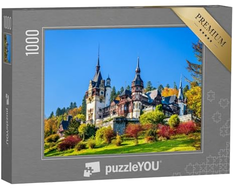 puzzleYOU: Puzzle 1000 Teile „Das königliche Schloss Peles mit Ziergarten, Karpaten, Rumänien“ – aus der Puzzle-Kollektion Rumänien, Weitere Europa-Motive