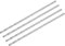 sourcing map HSS(High Speed Steel) Extra Long Twist Drill Bits, 4mm Drill Diameter 160mm Length for Hardened Metal Woodwork Plastic aluminum alloy 4 Pcs