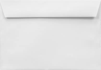 Netuno 500 Weiß Briefumschläge DIN B6 ohne Fenster haftklebend 125x175 mm 100g Amber weiße Briefumschläge für Einladungskarten Grußkarten Geburtstagskarten Hochzeits-Karten