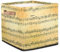 TropicalLife Old Music Sheet Fabric Storage Cubes Boxes Foldable Storage Basket Bins Organizer Drawer for Home Bedrooms Office Nursery, 33 x 33 x 33 cm