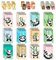 Decorably Panda-Partygeschenke, 24 Stück, 12 bezaubernde Designs, 6,1 x 10,2 cm, Federbindung, 20 Blatt