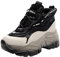 ANUFER Donna Piattaforma Alta Chunky Scarpe da Ginnastica Lucido Paillettes Moda Tacco a Zeppa Sneakers Nero SN070147 EU38