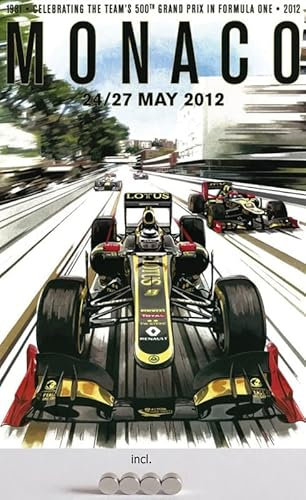 Metall Schild 20x30cm mit 4 Magneten Monte Carlo Grand Prix 2012 Blechschild