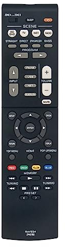 VINABTY RAV534 ZP45780 Fernbedienung ersetzen Passend für Yamaha Audio Receiver RX-V583 RX-V583BL TSR-5790BL TSR-5810 HTR-4068 HTR-5069 RX-V481 RX-V481BL RXV481D RX-V481D RX-V485