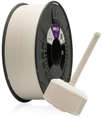 WINKLE PLA Tough Filament 1.75mm Naturfarbe, 300g Spule, 3D Drucker Filament Kompatibel mit FDM Druckern, 3D-Druckmaterialien, Maßgenauigkeit +/- 0.05mm, Bioabbaubar Hohe Zähigkeit und Härte