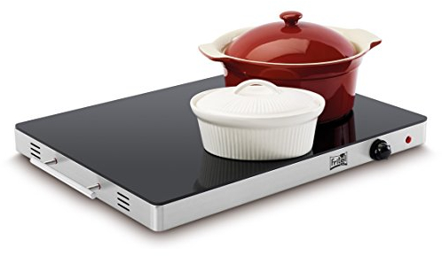 FRITEL Placa térmica WT 2478 XXL - vidrio templado - 54 x 41 cm - calentar o mantener caliente - 400 vatios