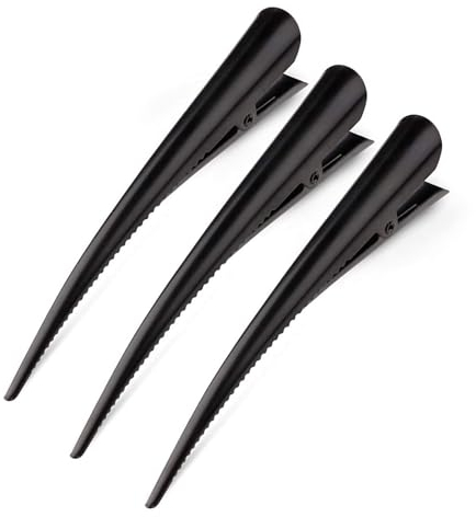 Ryaupy 3pcs Fermagli per Capelli a Becco D'Anatra in Metallo, Mollette per Capelli in Coccodrillo per Capelli Spessi e Sottili, Capelli Strumento per Lo Styling, per Ragazze da Donna
